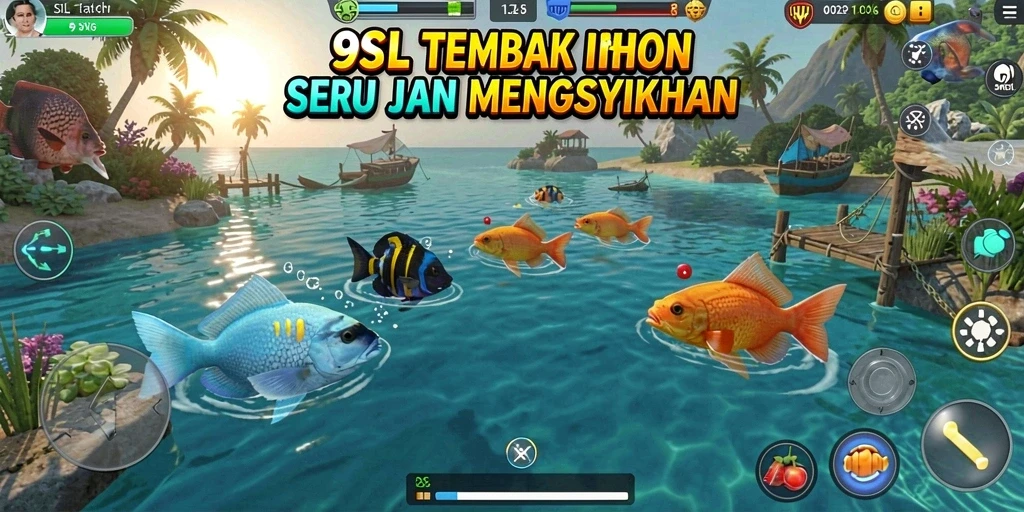 Tampilan gameplay seru menembak ikan di <strong>9SL</strong>.