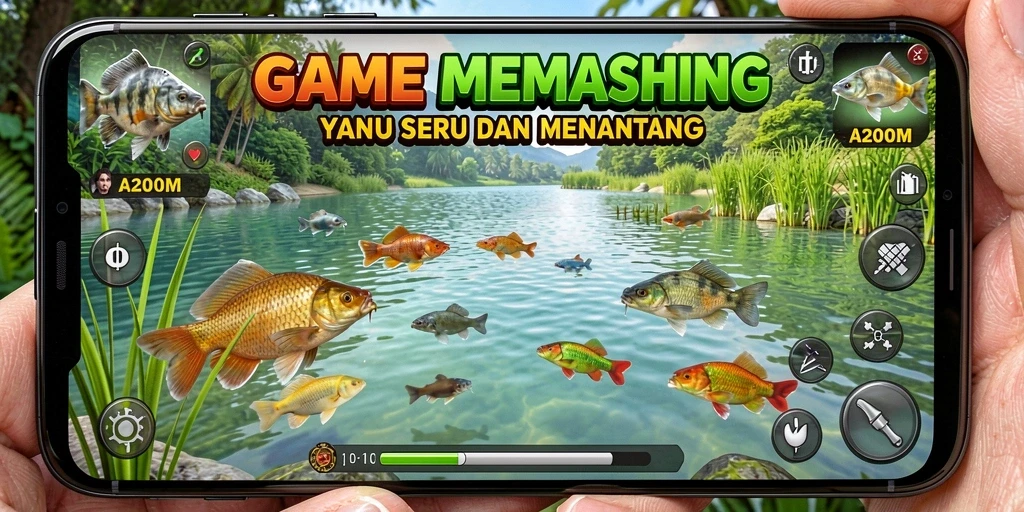 Tangkapan ikan di A200M dengan latar belakang yang indah.