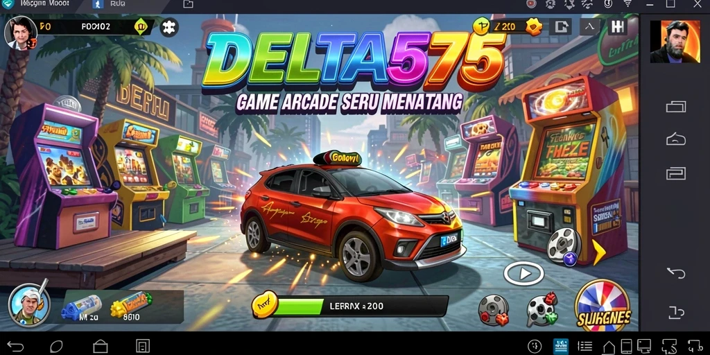 Tampilan gameplay DELTA575 yang penuh aksi dan tantangan seru.