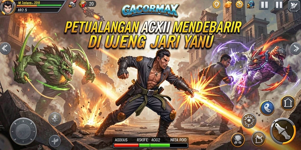 Tangkapan layar GACORMAX menampilkan aksi pertempuran seru dalam game.