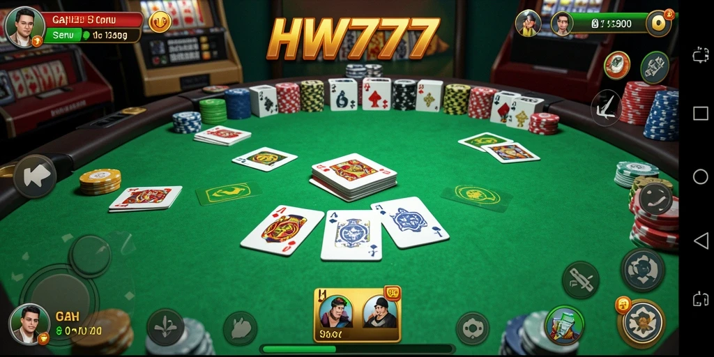 Screenshot <strong>HW777</strong> menampilkan gameplay Gaple yang seru dan interaktif.