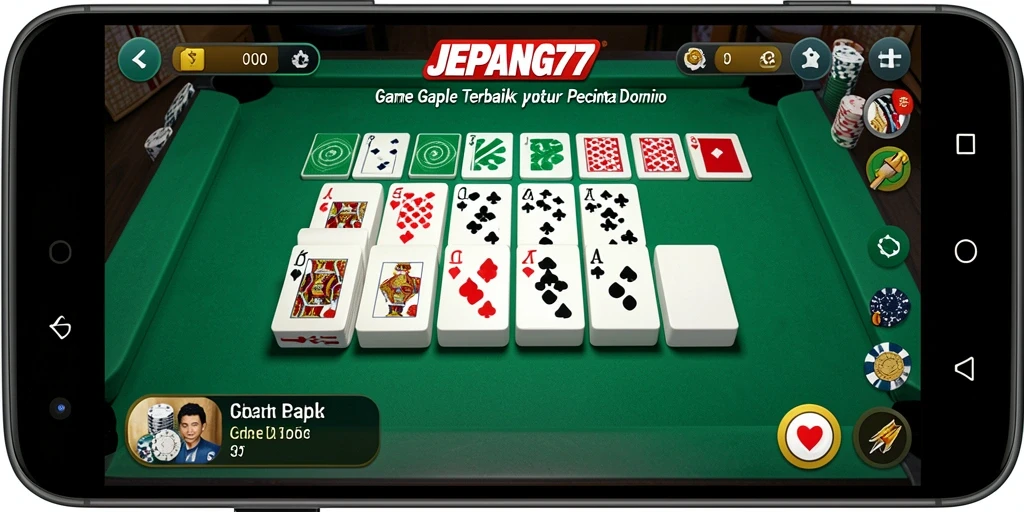 Screenshot gameplay Gaple yang menarik dan menantang di JEPANG77.