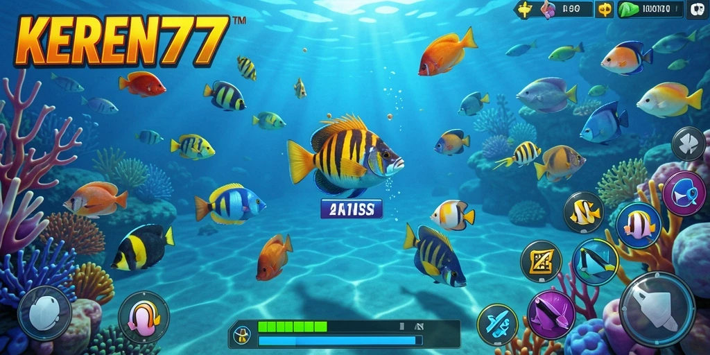 Gameplay KEREN777 yang menakjubkan dengan aksi menembak ikan.