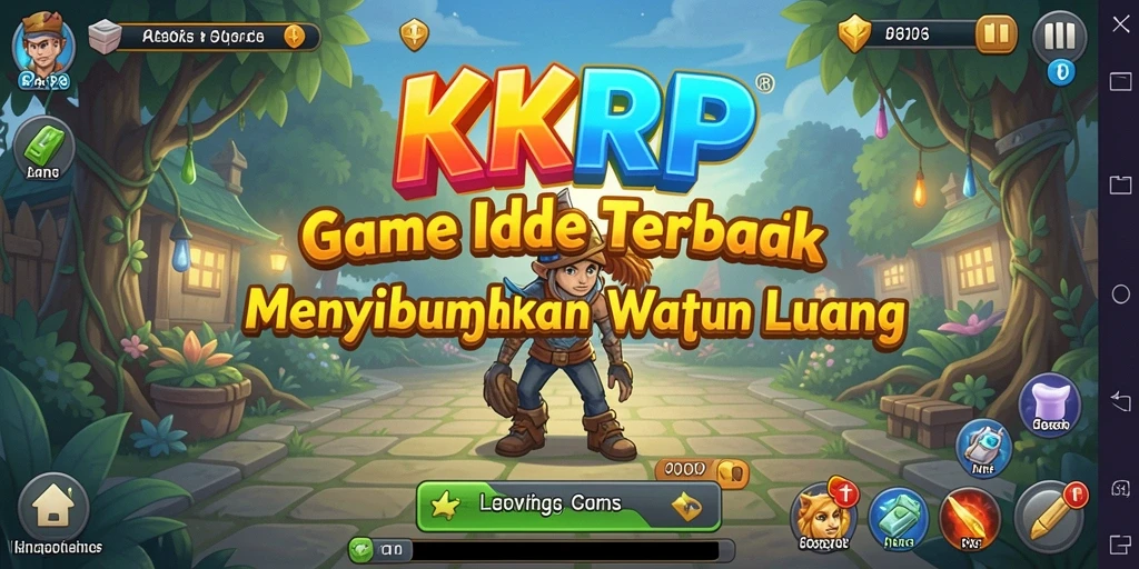 Tangkapan layar menunjukkan gameplay santai KKRP dengan grafis yang menarik.