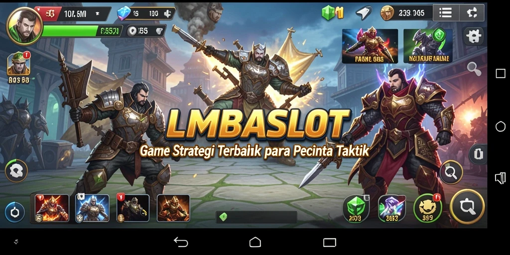 Tampilan gameplay LMBASLOT dengan strategi yang mendebarkan.