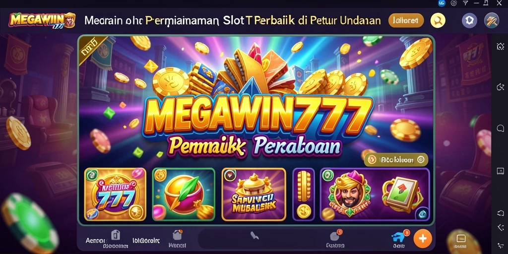 Penampilan gameplay seru dari MEGAWIN777 dengan berbagai slot yang menarik.