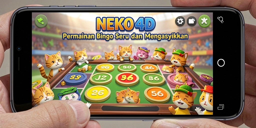 Tampilan gameplay Bingo yang seru di NEKO4D.