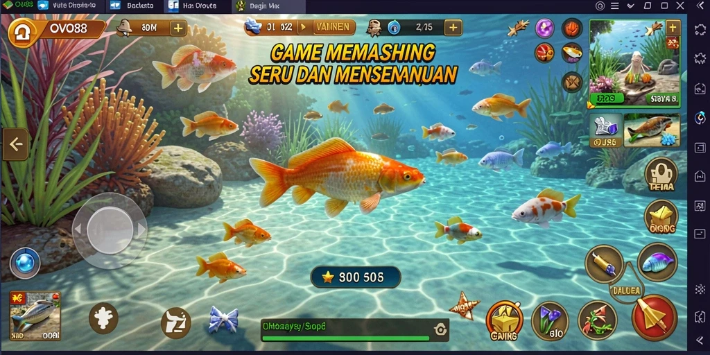 Tangkapan ikan yang menakjubkan dalam gameplay OVO88.