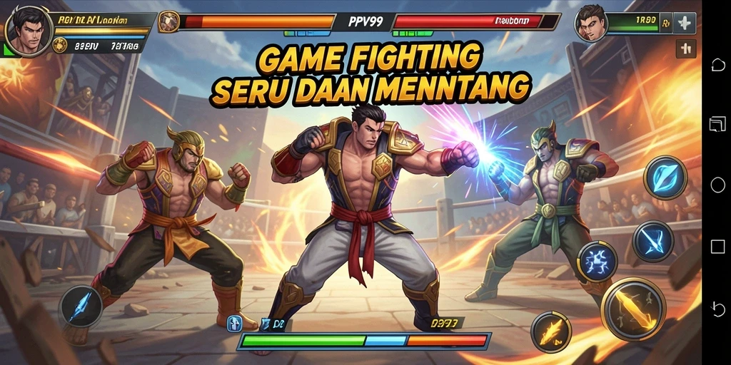 Tampilan gameplay PPV99 yang menampilkan aksi pertempuran seru.