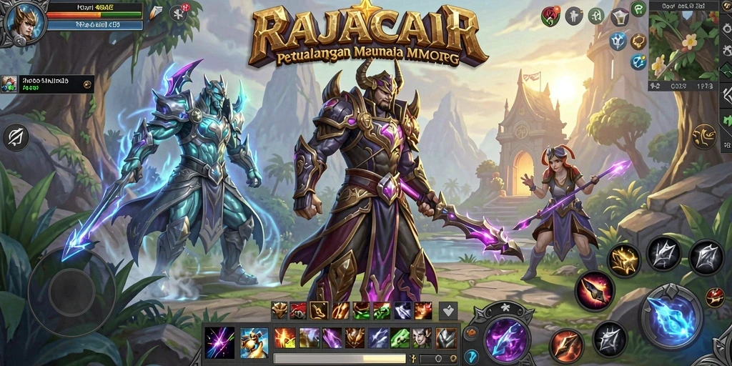 Tampilan gameplay menakjubkan dalam dunia MMORPG RAJACAIR.