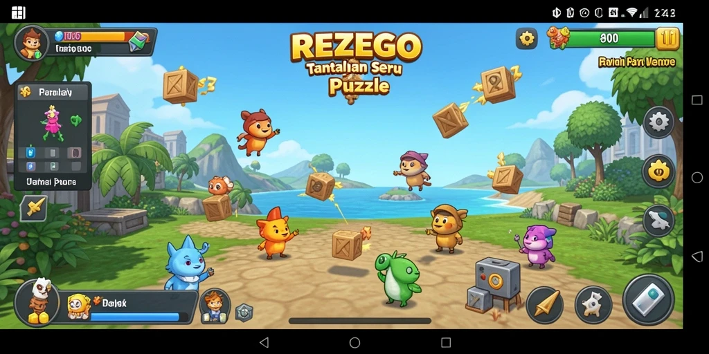 Tampilan gameplay REZEGO yang menantang dan seru.