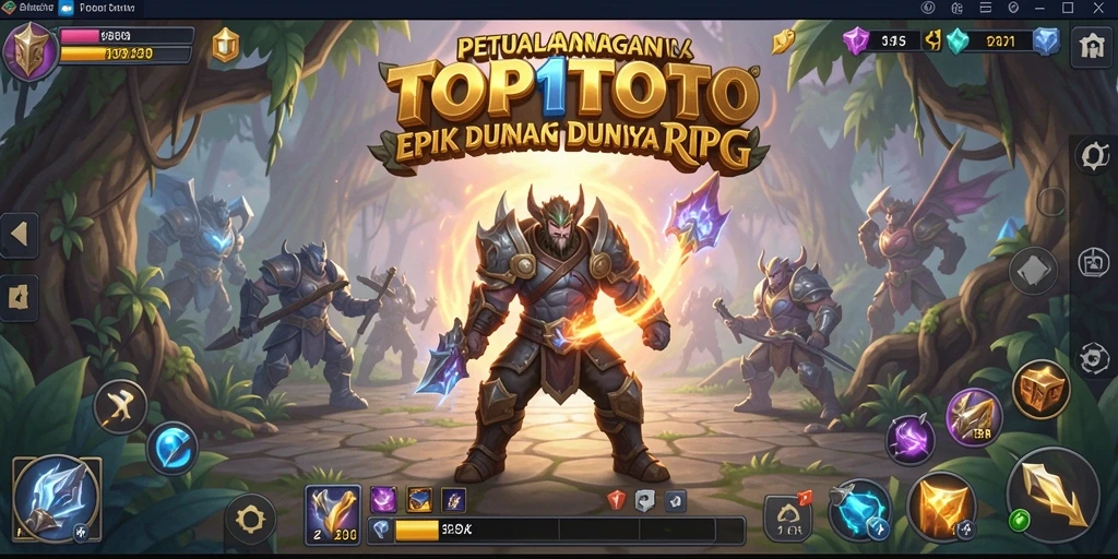 Tampilan gameplay TOP1TOTO yang penuh aksi dan strategi.