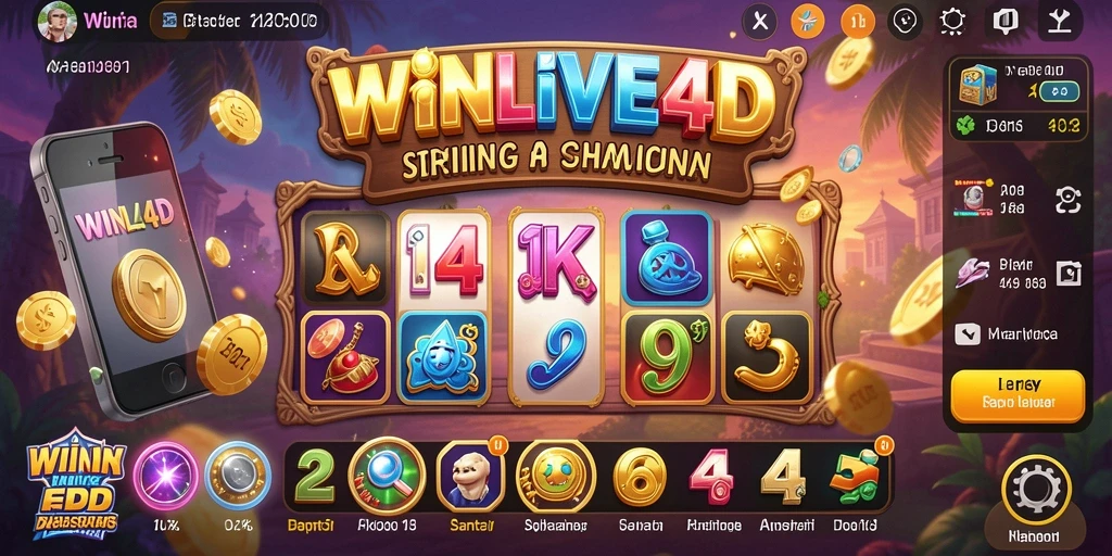 Tangkapan layar gameplay WINLIVE4D yang menampilkan aksi seru.